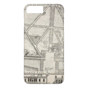 Capa Para iPhone Da Case-Mate Mapa do parque de Greenwich