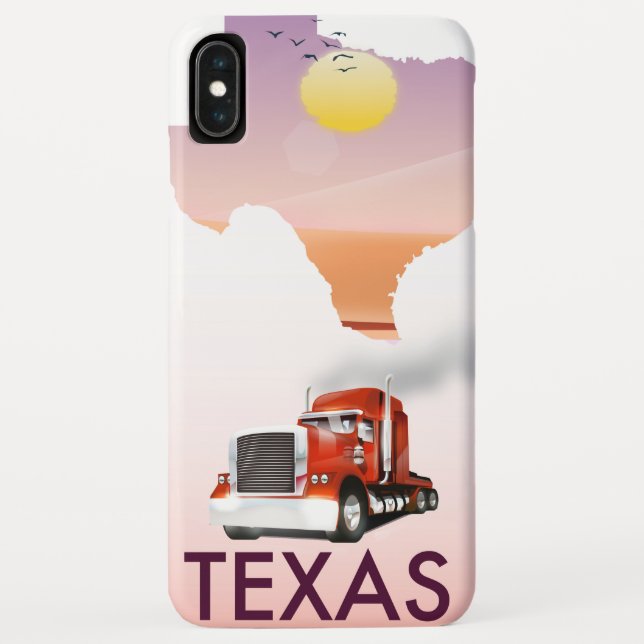 Capa Para iPhone, Case-Mate Mapa do Texas Big Rig (Verso)