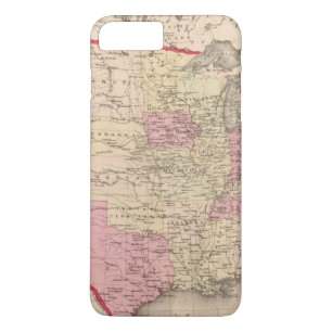 Capa iPhone 8 Plus/7 Plus Mapa dos Estados Unidos 5