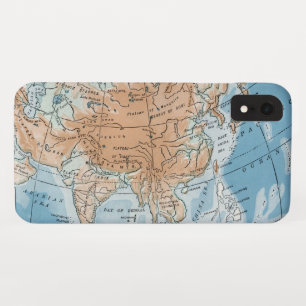Capa Para iPhone Da Case-Mate Mapa Físico da Ásia (1916)