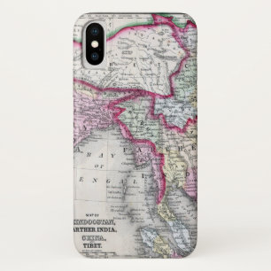 Capa Para iPhone Da Case-Mate Mapa   India, Tibet, China & SE Ásia de Mitchell