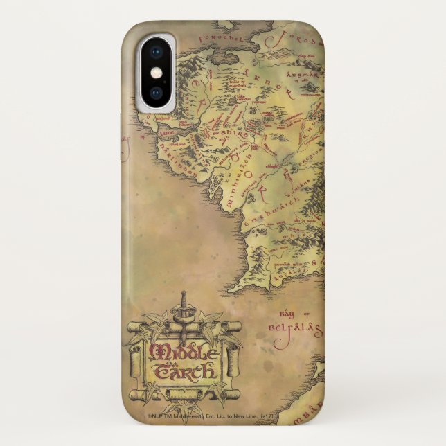 Capa Para iPhone, Case-Mate Mapa MIDDLE EARTH™ (Verso)