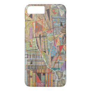 Capa iPhone 8 Plus/7 Plus Mapa Moderno de Nova Iorque I