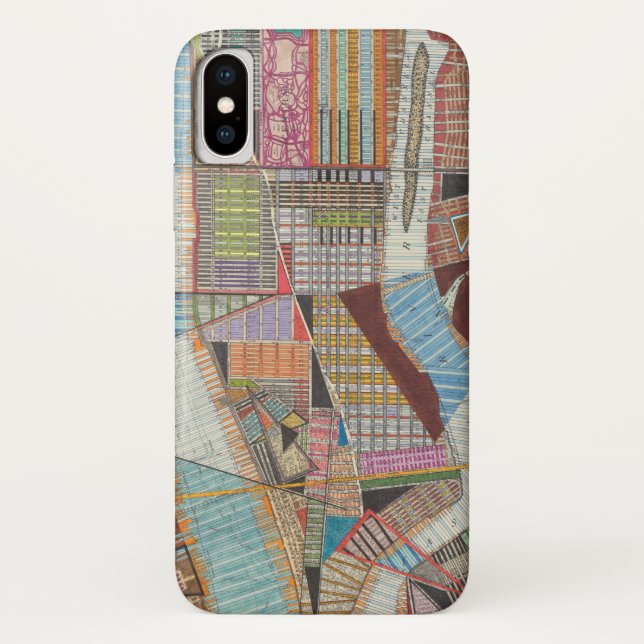 Capa Para iPhone, Case-Mate Mapa moderno de Nova Iorque II (Verso)