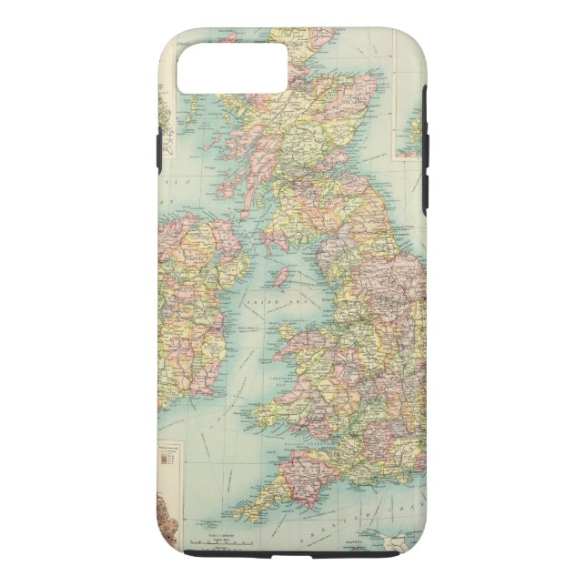 Capa Para iPhone, Case-Mate Mapa político das ilhas britânicas (Verso)