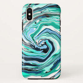 Capa Para iPhone Da Case-Mate Marble Swirls Azul e/teal