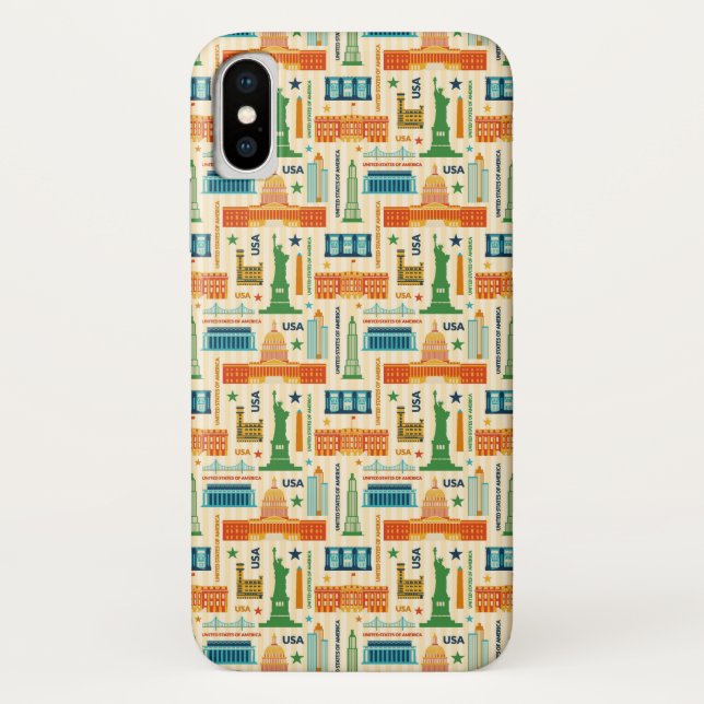 Capa Para iPhone, Case-Mate Marcos dos Estados Unidos da América (Verso)