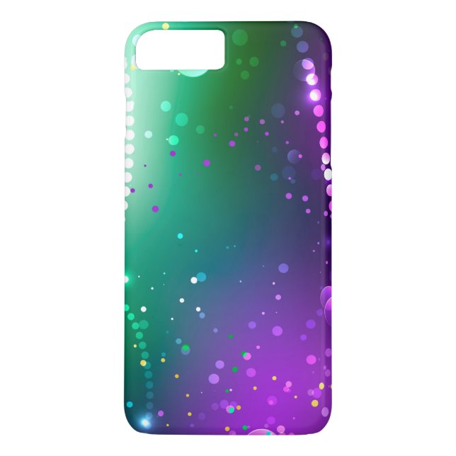 Capa Para iPhone, Case-Mate Mardi Gras Festivo Purple Background (Verso)