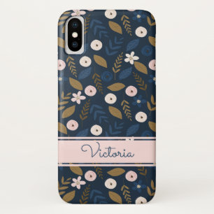 Capa Para iPhone Da Case-Mate Marinho, rosa, Dourado gabinete flexível iPhone X