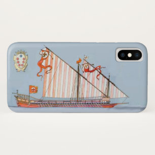 Capa Para iPhone X Marinho Toscânia Medici,Blue NMaritime