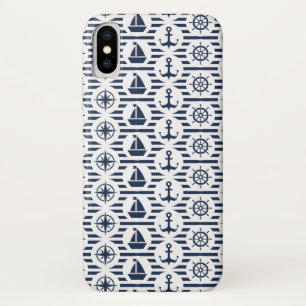 Capa Para iPhone Da Case-Mate Marítimo no teste padrão azul
