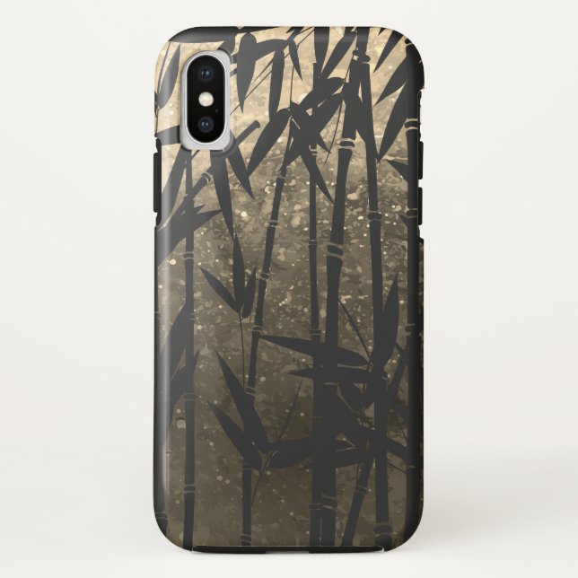 Capa Para iPhone, Case-Mate Mármore de bambu sépia (Verso)