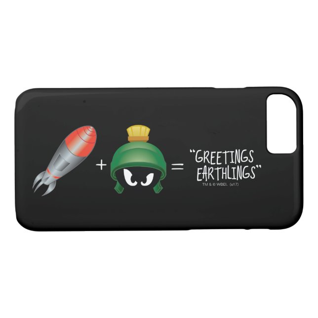 Capa Para iPhone, Case-Mate MARVIN, A Equação Emoji MARTIAN™ (Verso (Horizontal))