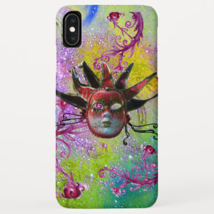 Capa Para iPhone Da Case-Mate MASCARADA verde-roxo, DE MÁSCARA VERMELHA PRETA