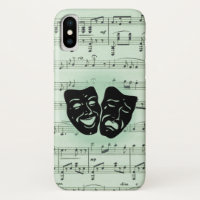 Máscaras Gregas de Música Verde e Teatro