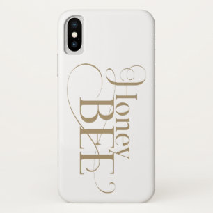 Capa Para iPhone Da Case-Mate Mel Bee Ouro Tipo Belo Moderno Vintage