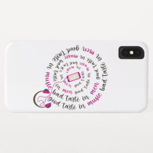 Capa Para iPhone Da Case-Mate Menina cita Bom gosto na música, mau gosto nos hom