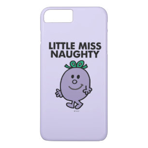 Capa iPhone 8 Plus/7 Plus Menina Naughty   Letra negra