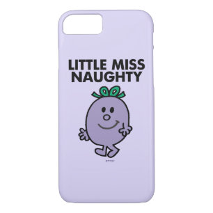 Capa iPhone 8/7 Menina Naughty Letra negra