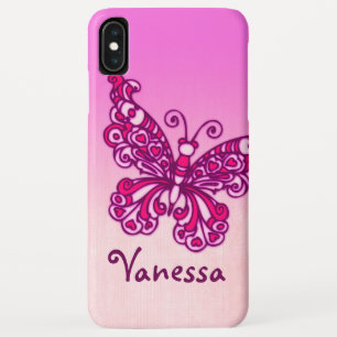 Capa Para iPhone Da Case-Mate Meninas chamadas de borboleta rosa púrpura