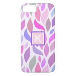 Capa iPhone 8/7 Meninas Modern Pink Geométrico Monograma