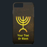 Capa Para iPhone Da Case-Mate Menorah Flame<br><div class="desc">Uma renderização digital marrom e dourada da menorah judia de sete ramificações (hebraico: מְ נ וֹ רָ ‎). Adicione seu próprio texto. A menorah de sete ramificações, usada no santuário portátil montado por Moisés na selva e, mais tarde, no Templo em Jerusalém, tem sido símbolo do judaísmo desde a Antiguidade...</div>