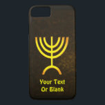 Capa Para iPhone Da Case-Mate Menorah Flame<br><div class="desc">Uma renderização digital marrom e dourada da menorah judia de sete ramificações (hebraico: מְ נ וֹ רָ ‎). Adicione seu próprio texto. A menorah de sete ramificações, usada no santuário portátil montado por Moisés na selva e, mais tarde, no Templo em Jerusalém, tem sido símbolo do judaísmo desde a Antiguidade...</div>