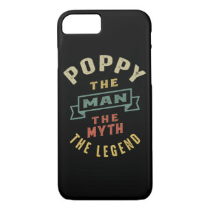 Capa iPhone 8/7 Mens Poppy O Homem Mito Legenda Que Padre Dotou
