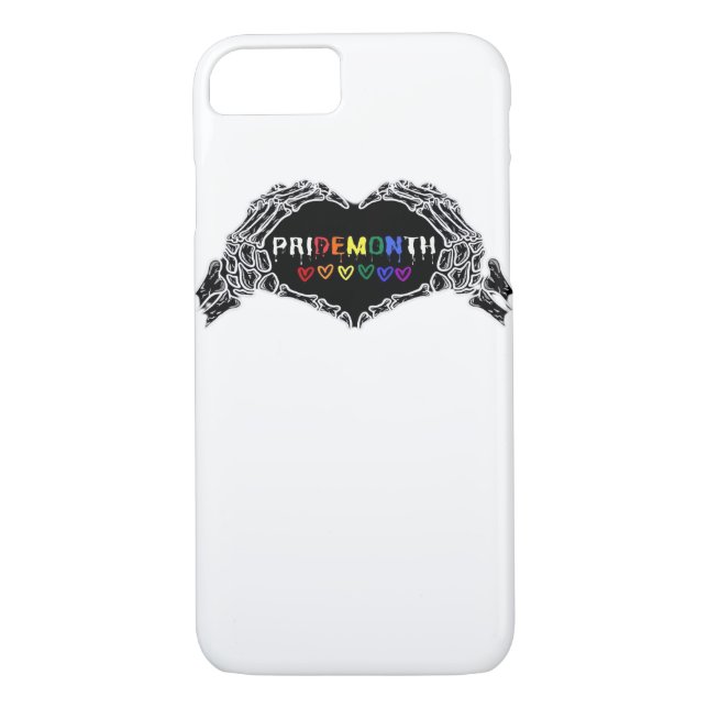 Capa Para iPhone, Case-Mate Mês Skeleton Heart Mãos LGBTQIA (Verso)