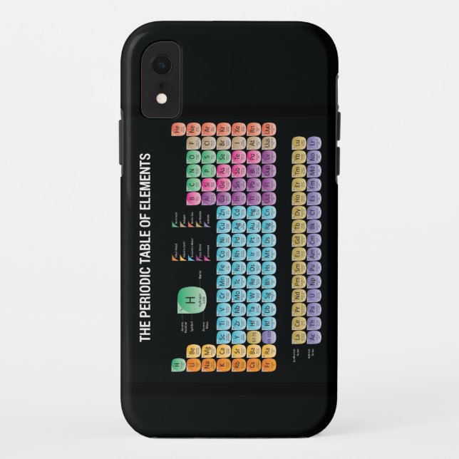 Capa Para iPhone, Case-Mate Mesa periódica dos elementos travesseiro decorativ (Verso)