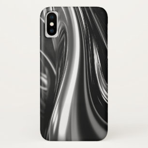 Capa Para iPhone Da Case-Mate Metal Prateado Fluindo