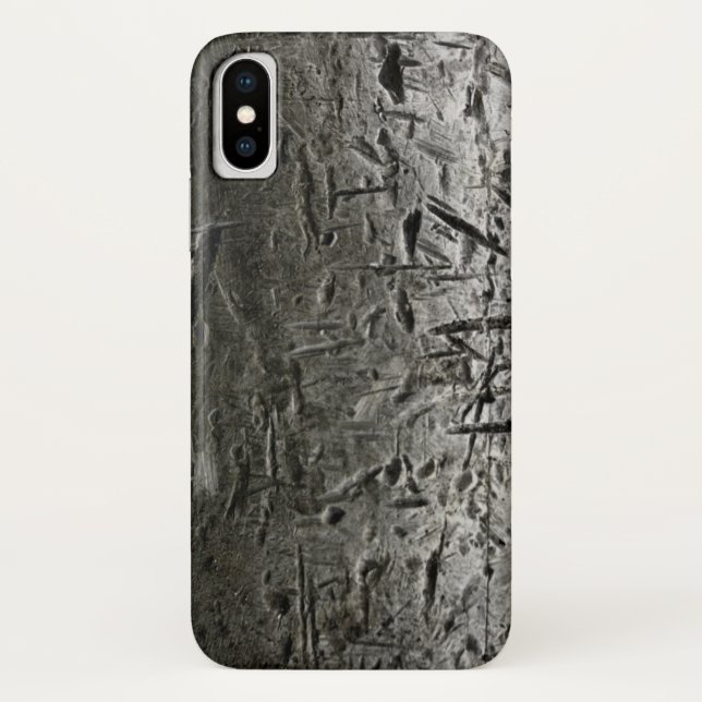 Capa Para iPhone, Case-Mate Metal riscado velho (Verso)