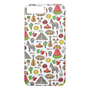 Capa iPhone 8 Plus/7 Plus México  Padrão de símbolos