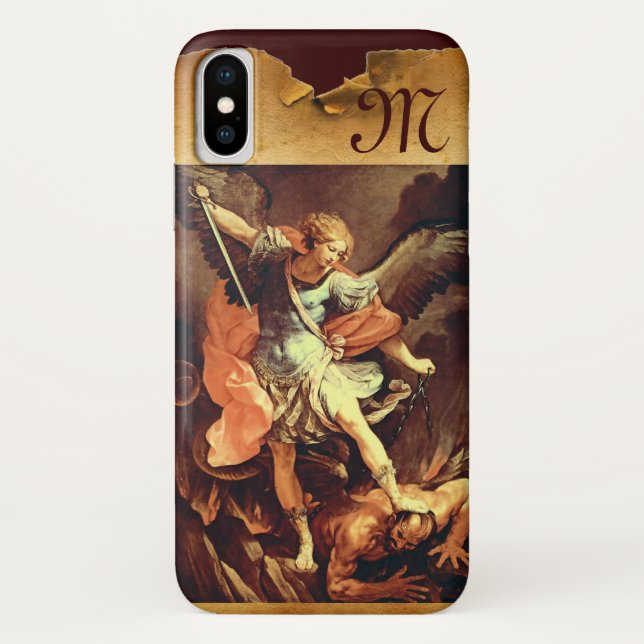 Capa Para iPhone, Case-Mate Michael, o Monograma do Arcanjo (Verso)