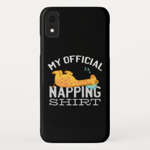 Capa Para iPhone Da Case-Mate Minha camisa oficial de dormir - Girafa preguiçosa