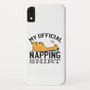 Capa Para iPhone Da Case-Mate Minha camisa oficial de dormir - Girafa preguiçosa