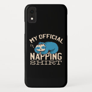 Capa Para iPhone Da Case-Mate Minha camisa oficial de dormir, preguiçosa Sloth