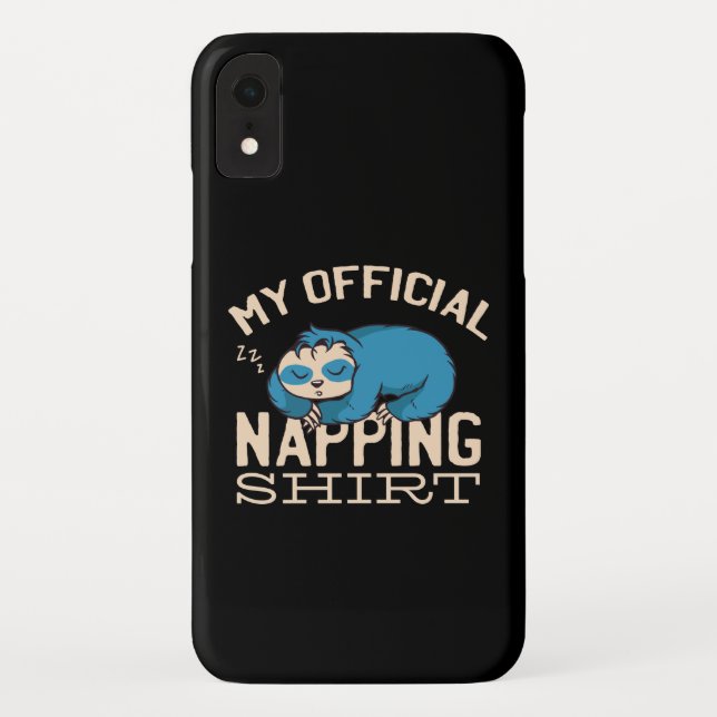Capa Para iPhone, Case-Mate Minha camisa oficial de dormir, preguiçosa Sloth (Verso)