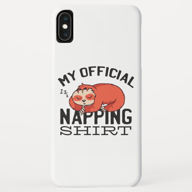 Capa Para iPhone, Case-Mate Minha camisa oficial de dormir - Preguiçoso Sloth (Verso)
