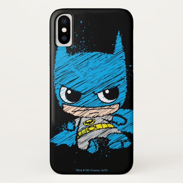 Capa Para iPhone, Case-Mate Mini Batman Sketch (Verso)