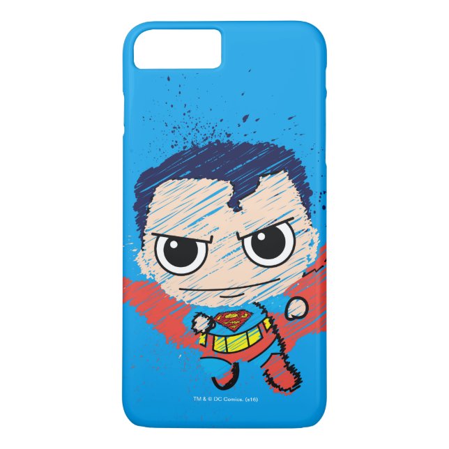 Capa Para iPhone, Case-Mate Mini Superman Sketch (Verso)