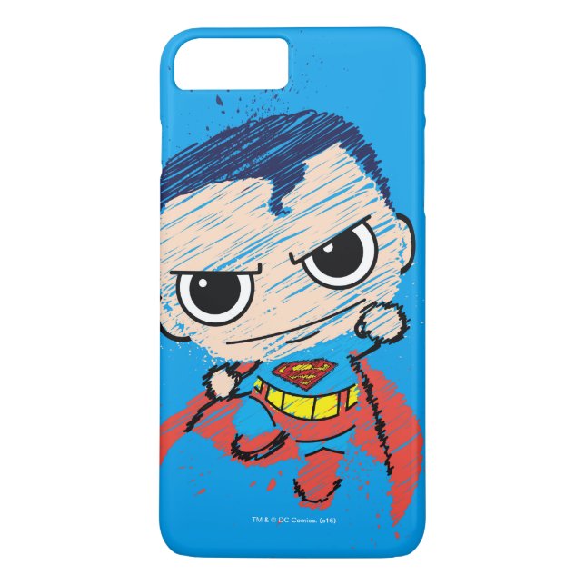 Capa Para iPhone, Case-Mate Mini Superman Sketch - Voando (Verso)