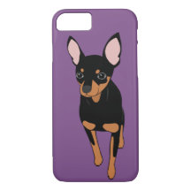 Miniatura Pinscher Min Pin Apple iPhone 8/7 Caso