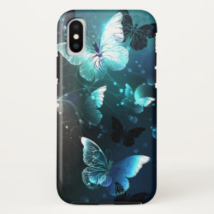 Capa Para iPhone Da Case-Mate Mint Night Butterflies