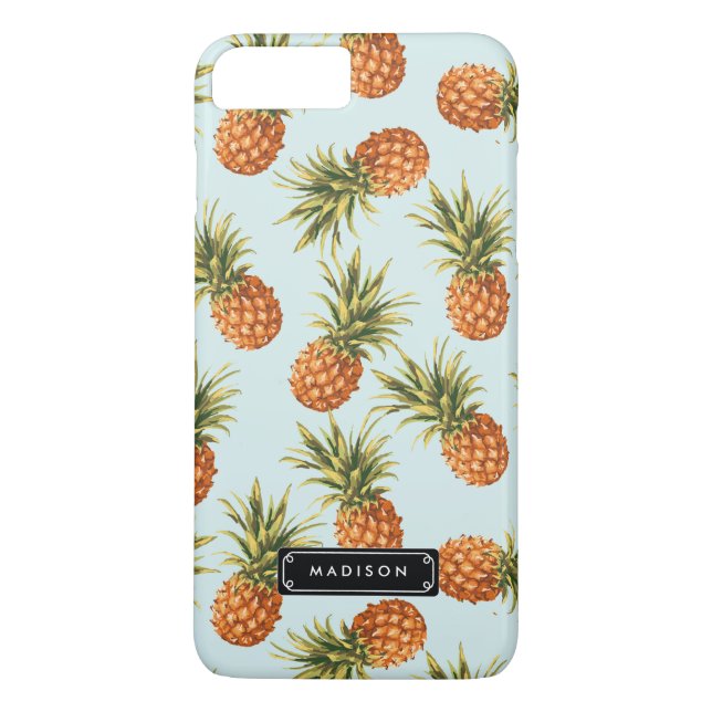 Capa Para iPhone, Case-Mate Mint Pineapple Personalizado (Verso)