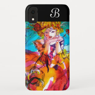 Capa Para iPhone XR MIRANDOLINA Venetian Carnival Máscaras Monograma