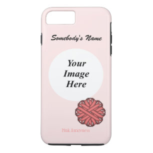 Capa Para iPhone Da Case-Mate Modelo cor-de-rosa da fita da flor por Kenneth