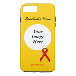 Capa iPhone 8 Plus/7 Plus Modelo da Faixa Vermelha Padrão por Kenneth Yonci