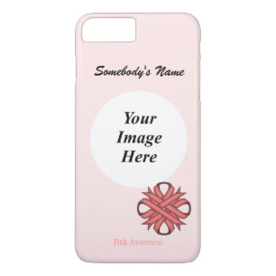 Capa iPhone 8 Plus/7 Plus Modelo de Fita de Fio Rosa por Kenneth Yoncich