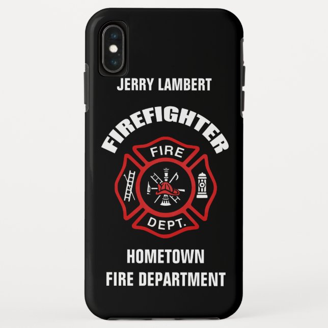 Capa Para iPhone, Case-Mate Modelo de Nome do Bombeiro (Verso)